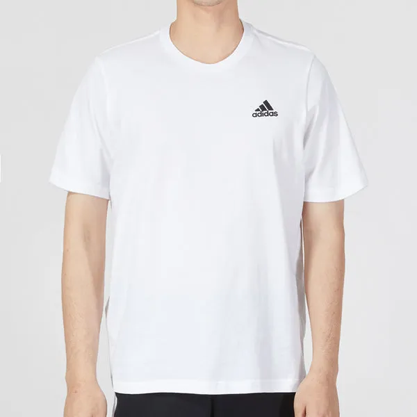 Adidas Essentials Single Jersey Embroidered Tee, Red