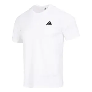 Adidas Essentials Single Jersey Embroidered Tee, Red