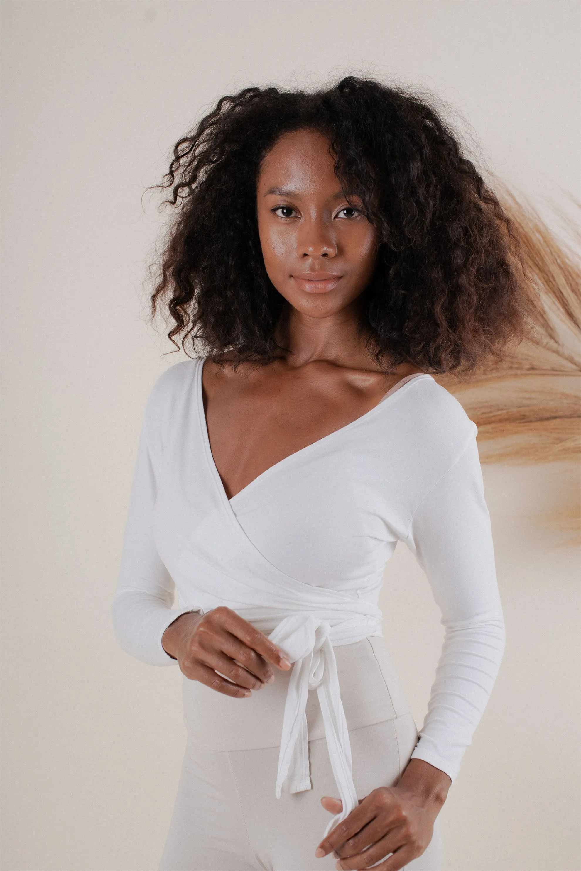 Agni Wrap Top Off White