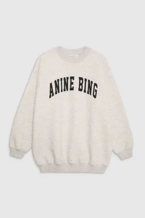 Anine Bing - Tyler Sweatshirt in Oat Melange