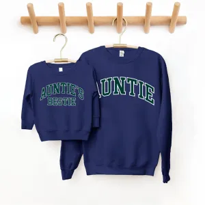 Auntie & Auntie's Bestie Essential Varsity Matching Sweatshirts