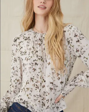 Bella Dahl Elastic Shirred Blouse