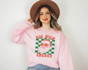 BIG NICK ENERGY CREWNECK - LIGHT PINK