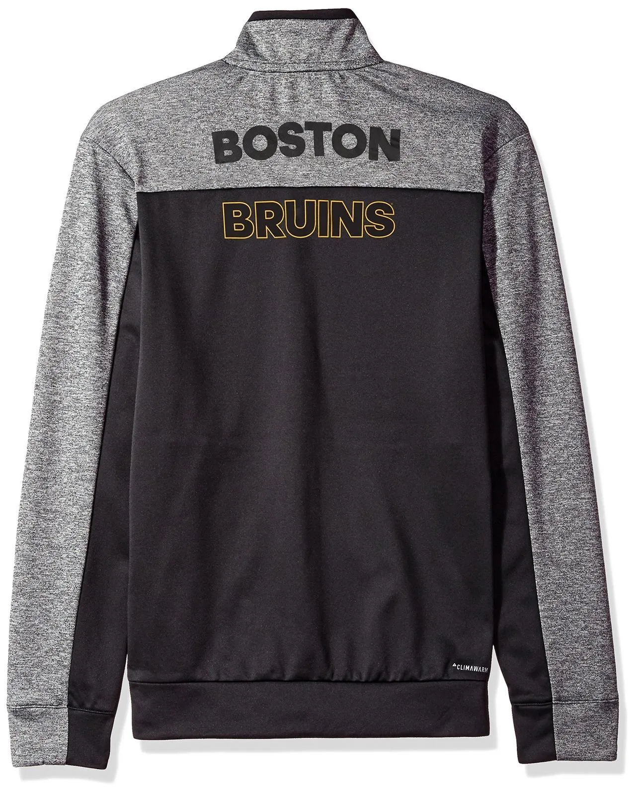 Boston Bruins NHL Adidas Black & Gray Full Zip Climawarm Track Jacket