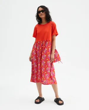 Compania Fantastica Hibiscus Print Dress