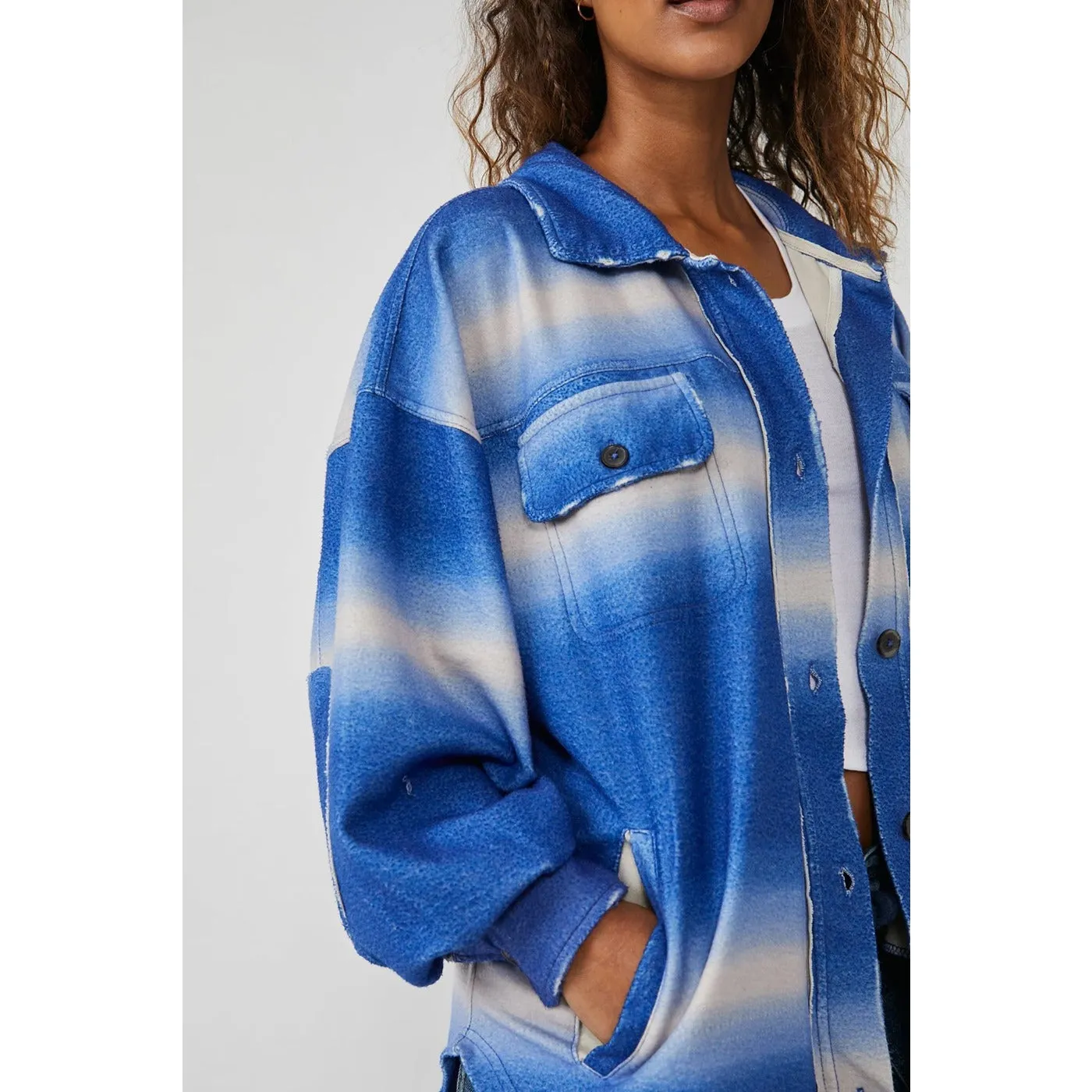 Deep Sea Oversized Shirt Jacket