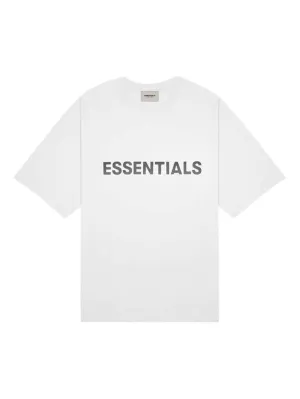 Fear Of God Essentials 3D Silicon Applique Boxy T-Shirt White