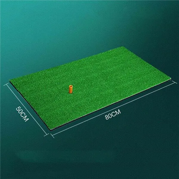 Golf Practice Mat with Rubber Tee - Home Hitting Golf Mats