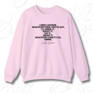 I need Caffeine Pink Sweater - Lorelai Gilmore