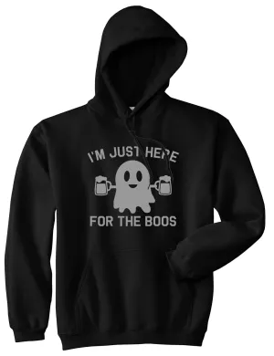 Im Just Here For The Boos Halloween Mens Pullover Hoodie