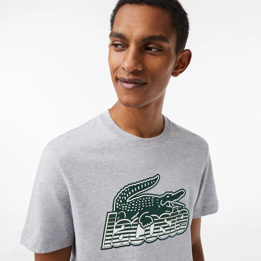 Lacoste Men's Regular Fit Croc Logo Short Sleeve T-Shirt