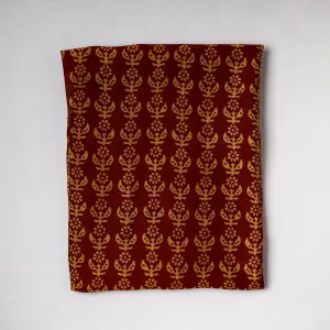 Maroon - Traditional Chanderi Silk Handloom Precut Fabric (1.4 meter)