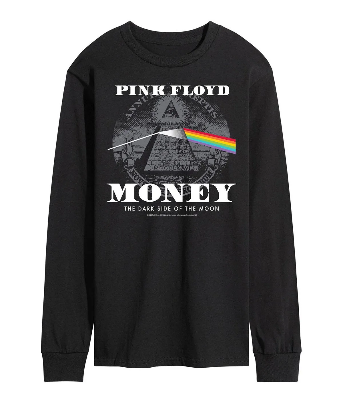 Men's pink floyd money AIRWAVES T-shirt, black