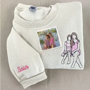 Personalized Best Friend Sweatshirts for 2 Bff with Photo