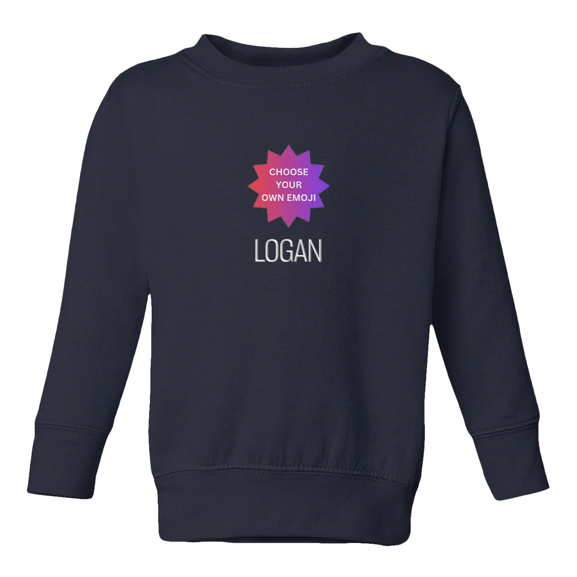 Personalized Choose Your Own Emoji Crewneck Sweatshirt