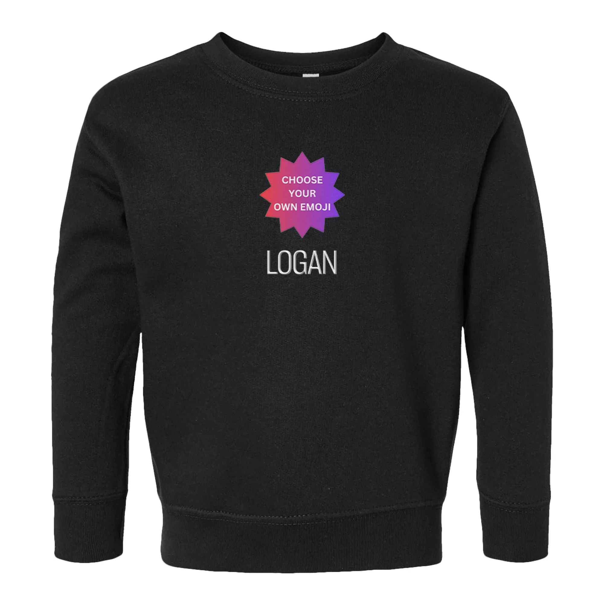 Personalized Choose Your Own Emoji Crewneck Sweatshirt