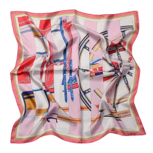 Pink Royalty Pure Mulberry Silk Scarf Bandana