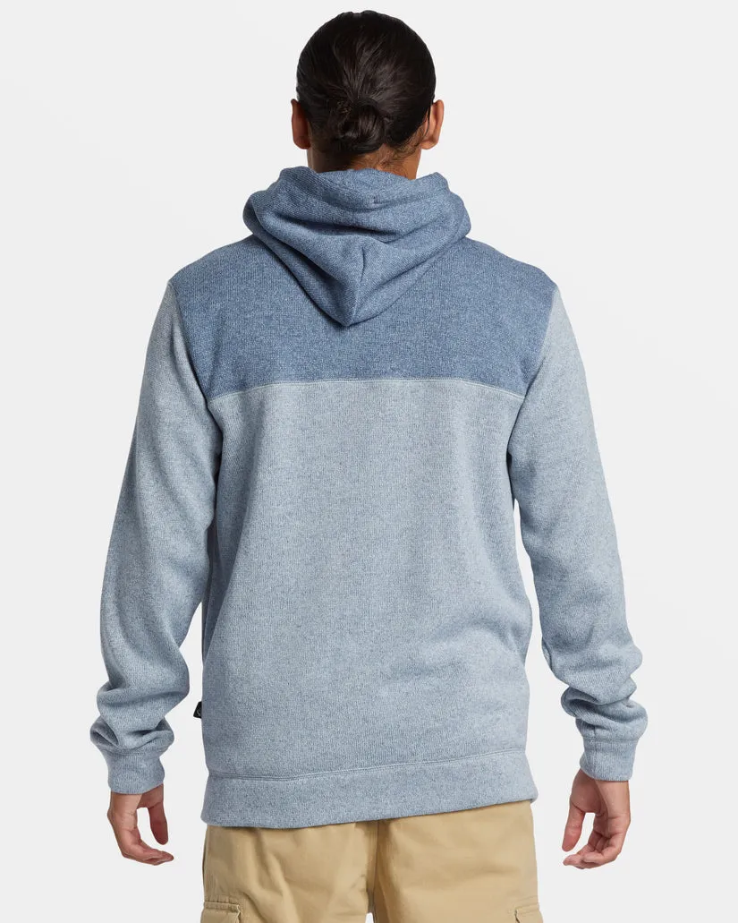 Quiksilver Keller Block Zip-Up Hoodie - ICE FLOW HEATHER