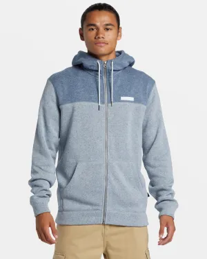 Quiksilver Keller Block Zip-Up Hoodie - ICE FLOW HEATHER