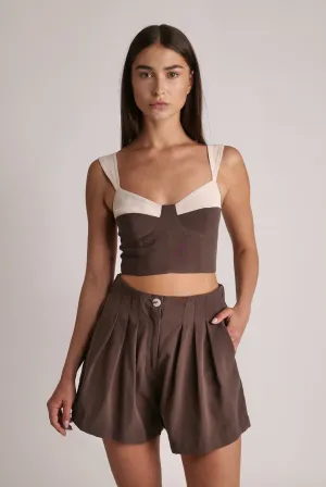 SABINA MUSAYEV Oslo Top - Dark Brown