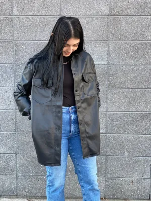 Stylish Sharlene Vegan Leather Jacket