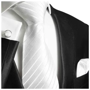 Silk Necktie Set by Paul Malone . White