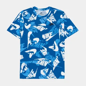 Sportswear Essentials Tee Mens Tshirt (Blue)