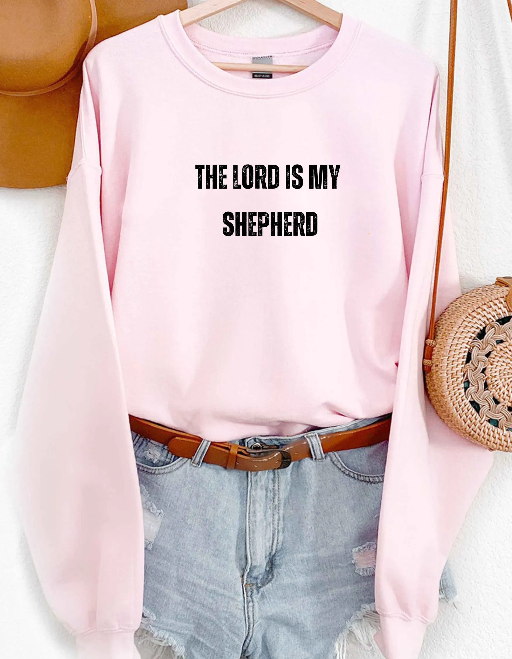 The Lord is my shepherd  Sweatshirt, Christian Sweatshirt, Christian Gift Crewneck, Christian Apparel, Faith Sweatshirts/Hoodies