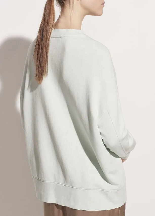 Vince - Drop Shoulder Pullover in Sea Foam